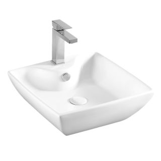 Раковина накладная Azario 43.5х43.5х15 фаянс (AZ4263)